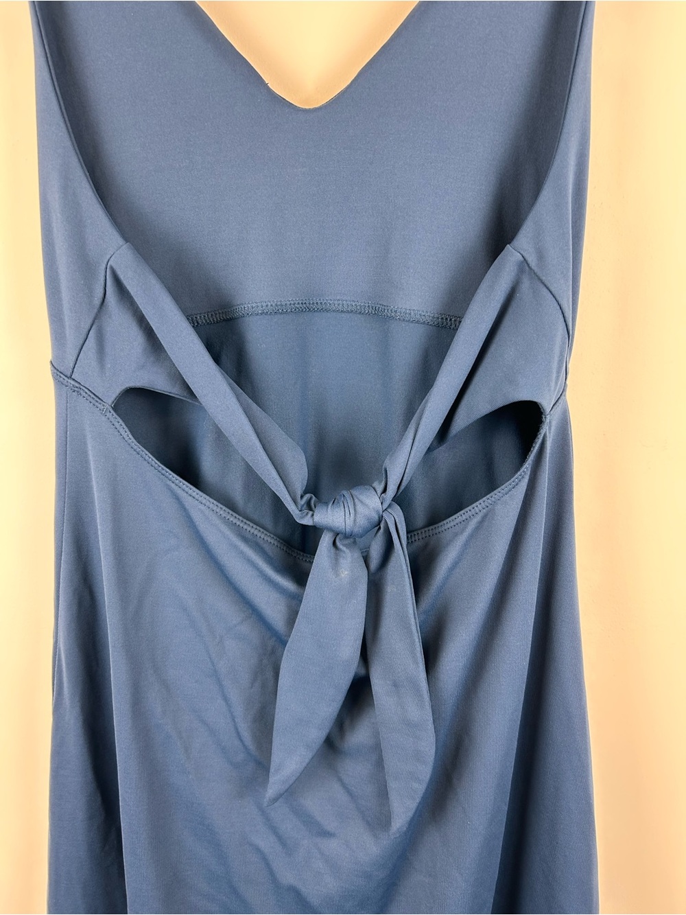 Patagonia Morning Glory Halter Dress Blue Women’s Medium Tie Back - Picture 8 of 10